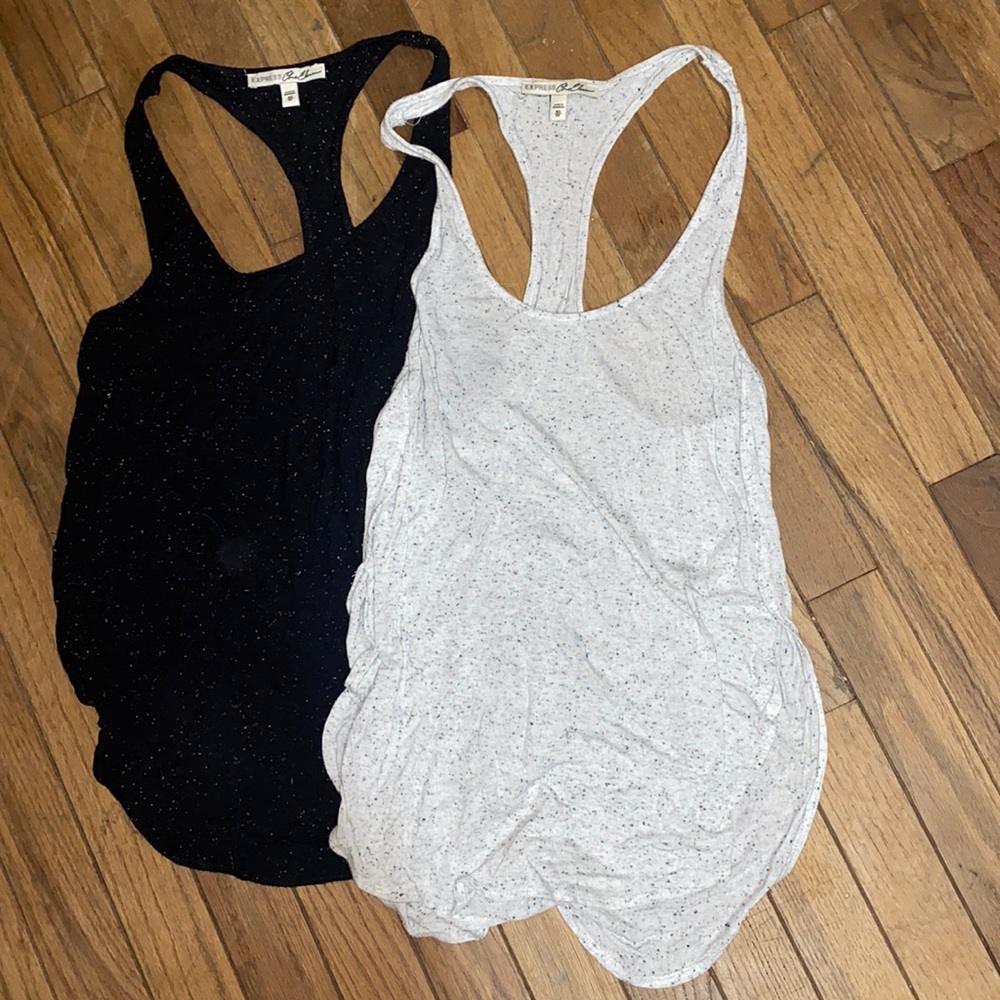 Express racer back tank tops